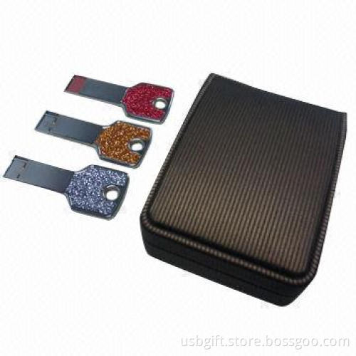 USB Flash Drive, 4GB, Custom Logo, Key Shape